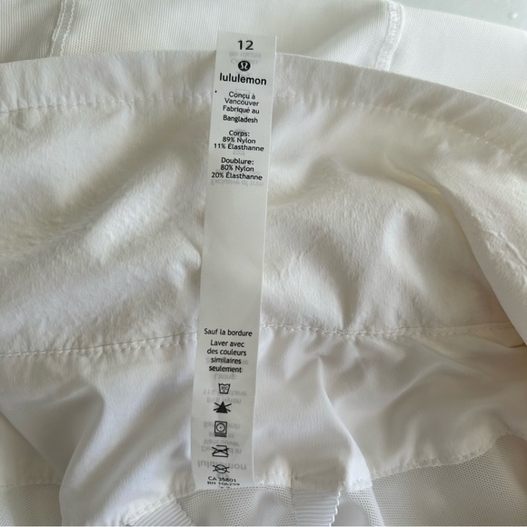 Lululemon 12 maybe Kicking Asphalt Jacket White Full Zip Thumbholes Hood - Picture 8 of 9